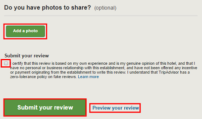 Add photos to your review