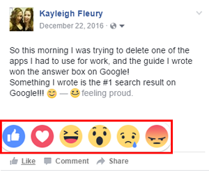 Facebook Reactions
