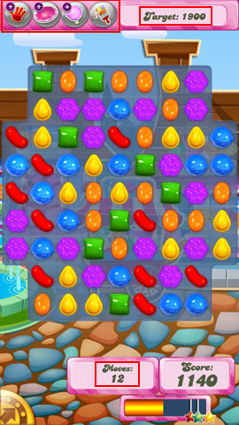How to read the Candy Crush Saga game board