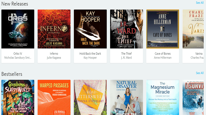 AudiobooksNow website