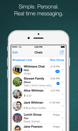 WhatsApp chat screen
