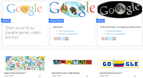 Google Doodles collection