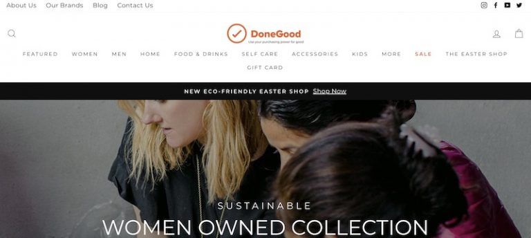 DoneGood homepage