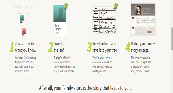 Process of using Ancestry