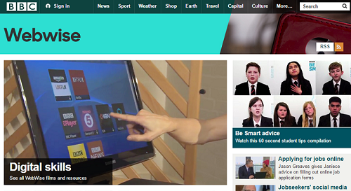 BBC Webwise homepage
