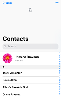 Refresh contacts list