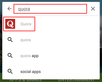 How to find the Quora app in the app store