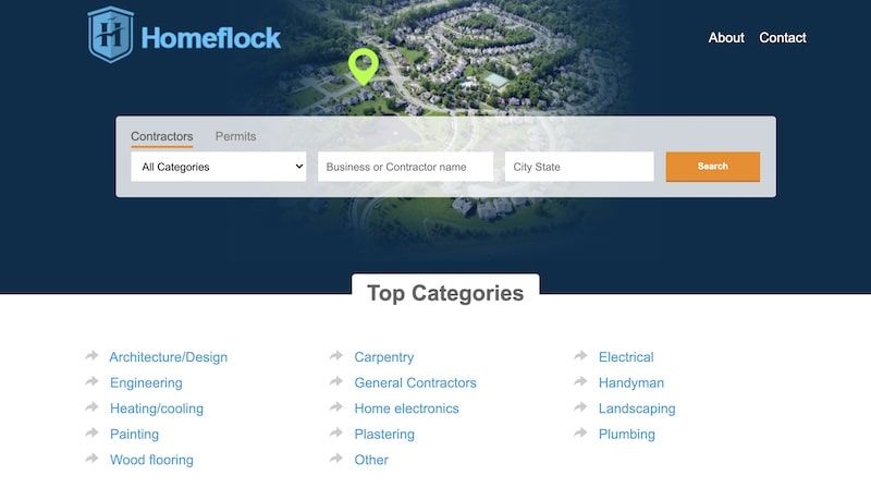 HomeFlock homepage