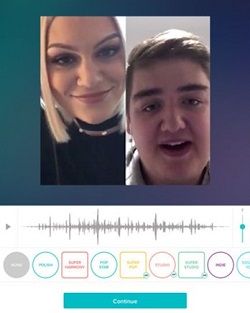 Singing along with Smule