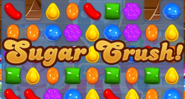 A Sugar Crush at the end of a Candy Crush Saga level