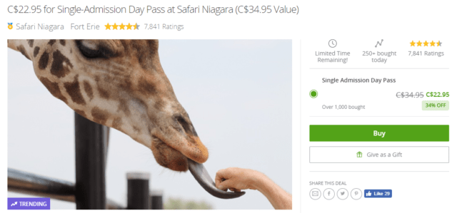 A legitimate posting on Groupon