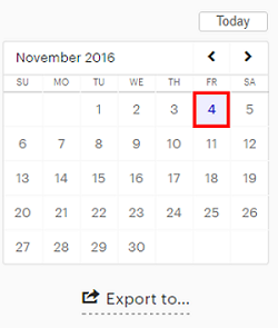 Click on the calendar to see dates in the future to learn waht is going on around you