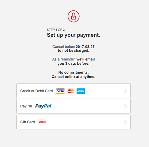 Choose payment method