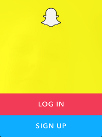 Snapchat home screen