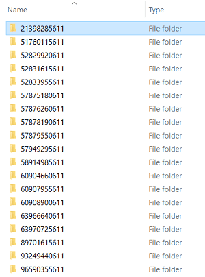 Facebook album files in Windows Explorer