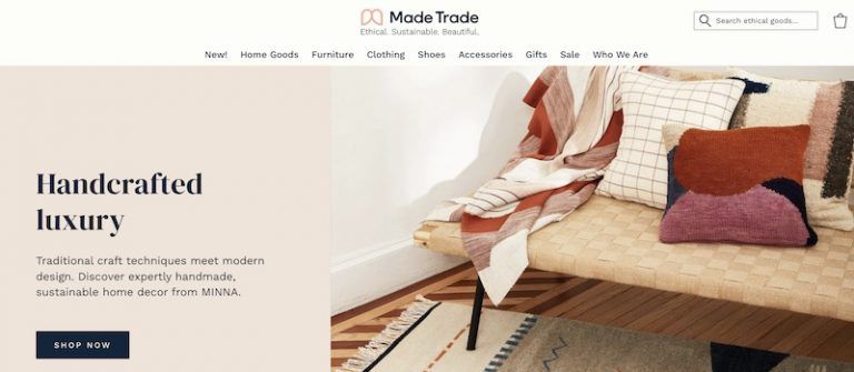 Made Trade homepage