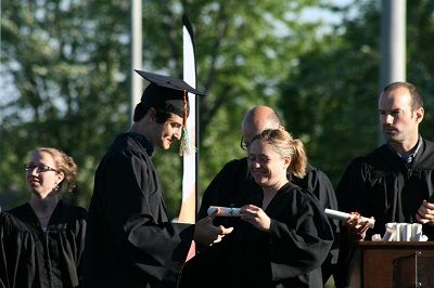 Student graduating