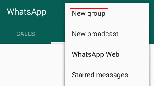 Creating a new WhatsApp group