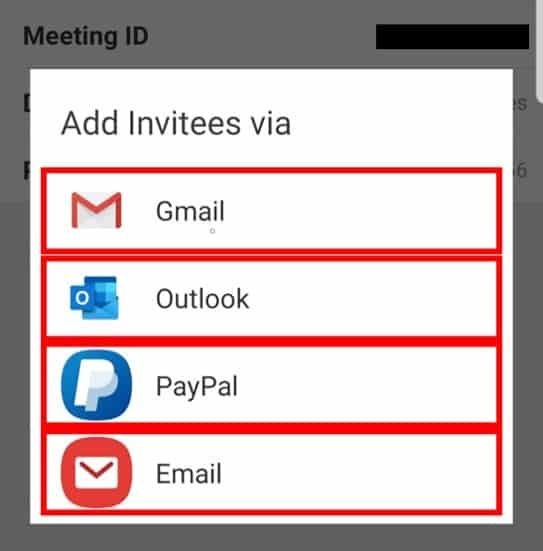 Android app Google Calendar add invitees via accounts