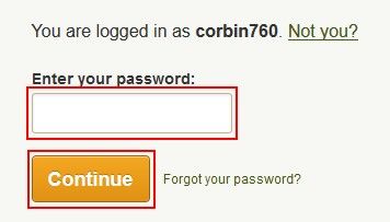 Continue with subscription cancelation by entering password