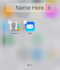 Name the folder