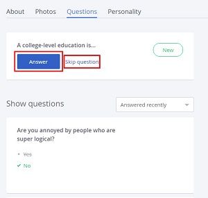 How to add an answers to your OkCupid profile