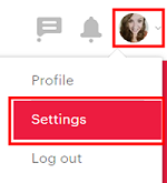 Access your Meetup account settings