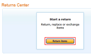 Return Amazon items