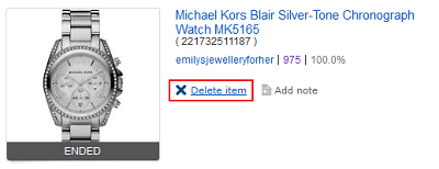 Remove item from Watch List