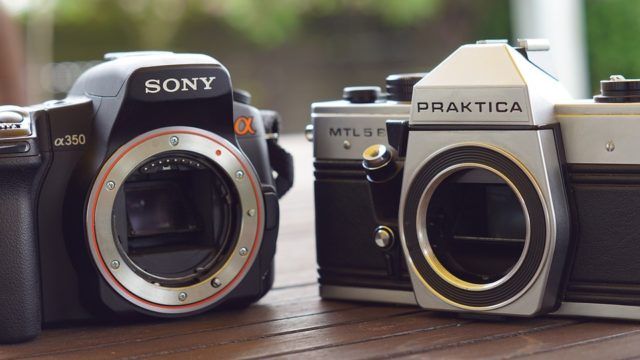 Brand-name cameras, like Sony