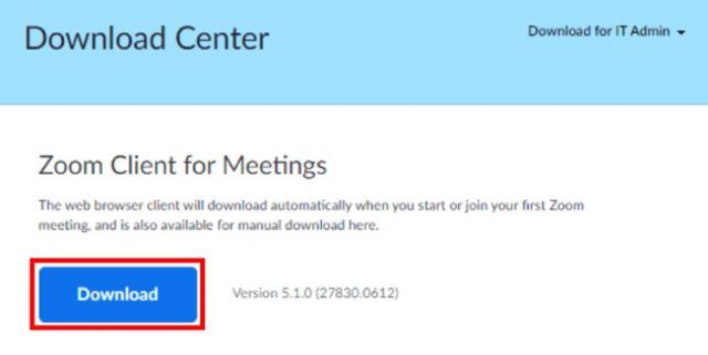 Zoom Download Center