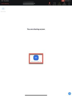 Sharing your device’s audio while screen-sharing in Zoom