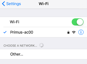 Connect to WiFi network