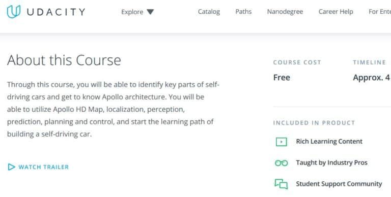 Screenshot of Udacity.com
