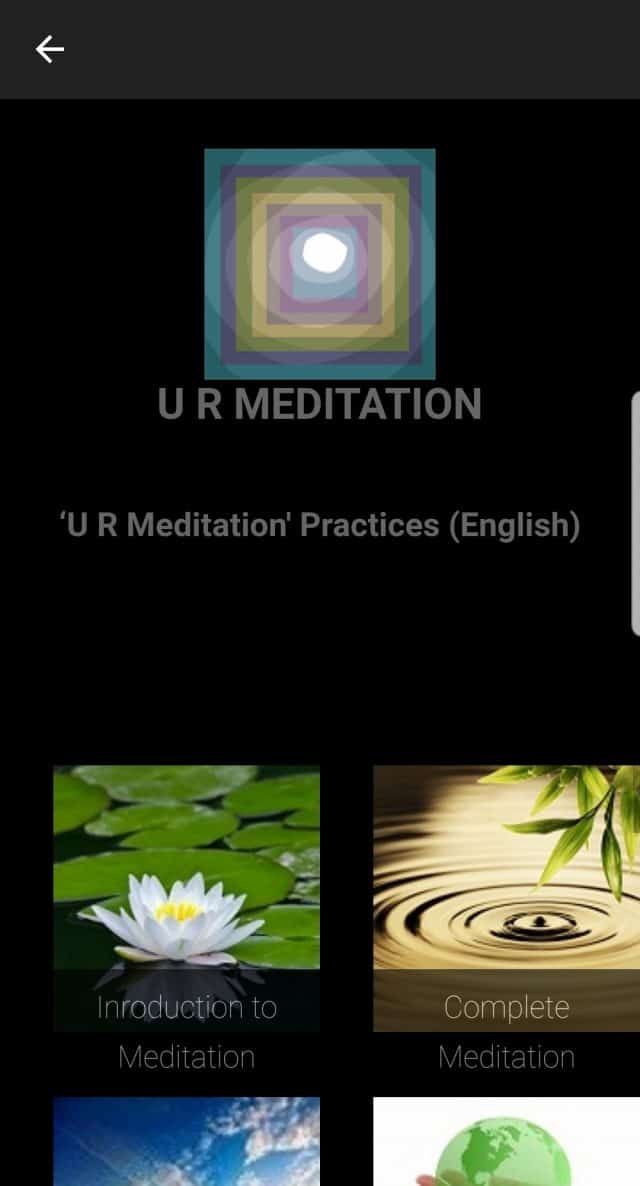 U R Meditation English practices screenshot