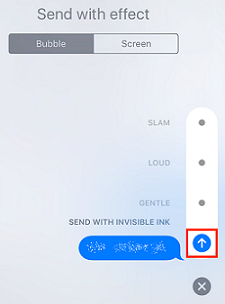 iMessage Invisible Ink feature