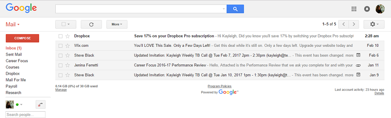 Gmail Inbox