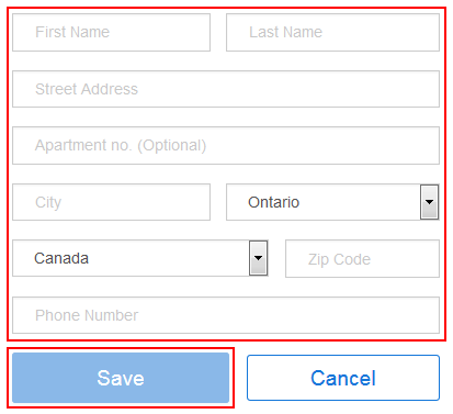 Adding your billing address on StubHub