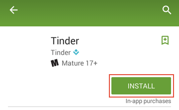 How to install the Tinder app