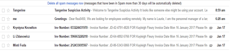 Gmail Spam folder