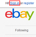Sign in to your eBay account