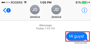 Reveal more options in a conversation