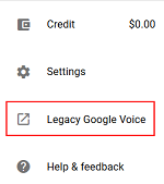 Legacy Google Voice button