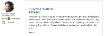 Read reviews on TripAdvisor to learn about properties all over the world