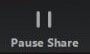 Zoom Pause Screen Share button