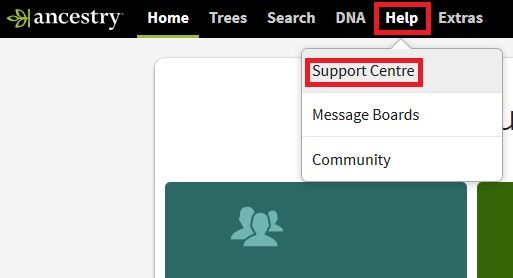 Get help from Ancestry's support center