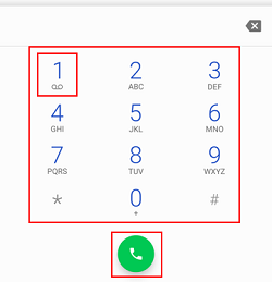 Dial number for voicemail