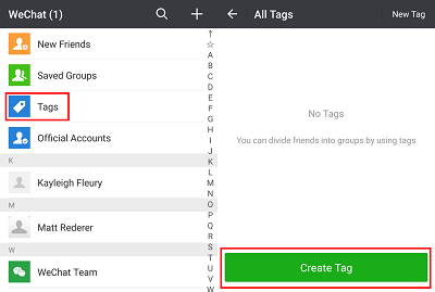 Add tags to contacts