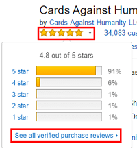 Amazon seller ratings