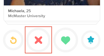 How to ignore someone on Tinder